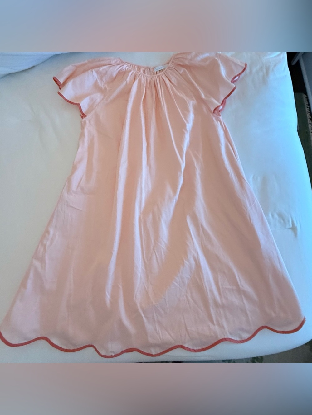 Lake XL Pink Scalloped Nightgown - Soft Sleep Dress